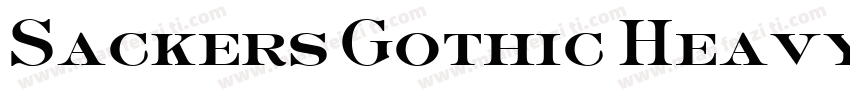 Sackers Gothic Heavy AT字体转换